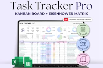 create task and progress tracker, gantt chart for project planning spreadsheet