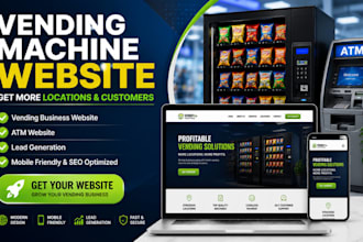 design vending machine website atm machine website vending machine landing page