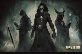 make dark art, horror and fantasy horror character