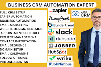 honeybook hubspot jobnimbus zapier buildertrend dubsado wrike jobber slack zoho