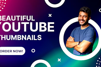 design attractive clickbait youtube thumbnails