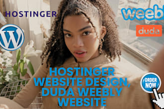 do hostinger wordpress website, hostinger website design, duda weebly website