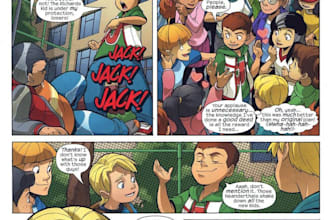 draw graphic novel illustration comic book page, webcomic art as comic artist