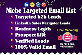 build verified niche targeted email list b2b lead generation