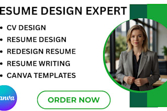 design professional resume, cv, and cover letter template for job applications