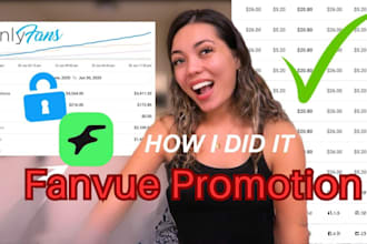 do organic growth, ai fanvue promotion, fanvue ai promotion via social media ads