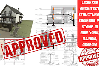 license architect, structural engineer pe stamp in new york, illinois, georgia