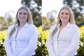corporate headshots image retouching