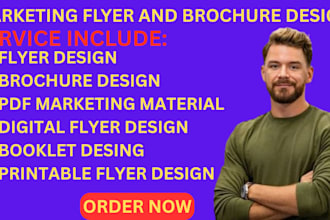 professional flyer,brochure,booklet design with editable PDF,online marketing