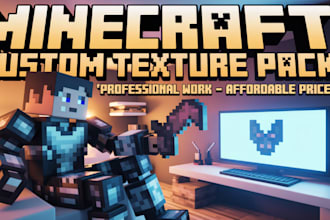 create professional minecraft texture and resource pack designs