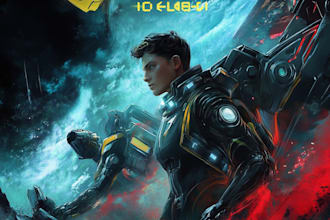 make sci fi character art and sci fi art, or concept art