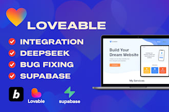 build a website with loveable ai, loveable dev deepseek botchat website
