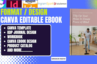 format editable canva ebook design ebook conversion amazon kindle KDP