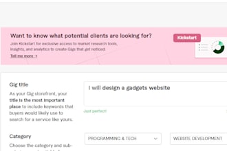 design a gadgets website