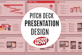 design, redesign powerpoint presentation and investor pitch deck for business