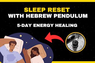 restore your energy to improve your sleep quality with a hebrew pendulum