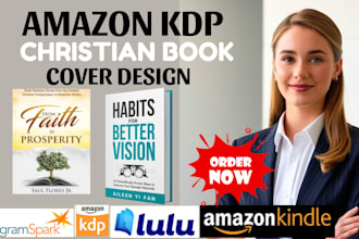 design a stunning christian book cover for kindle or paperback