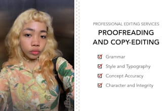 proofread or copy edit for you