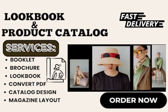 design promotional products fashion catalogue sale sheets brochure, lookbook