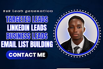do b2b lead generation with targeted email list building for quality prospects