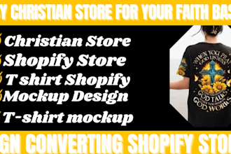 christian shopify t shirt store devotional home decor pod christmas store