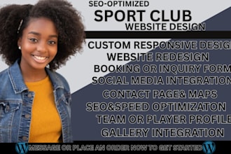 sports club website american soccer football website sports website gym website