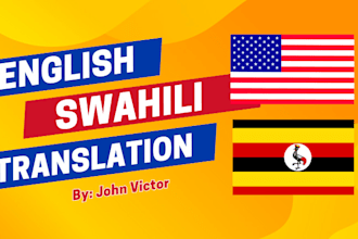 translate your website, legal paper, documents, ebooks to swahili