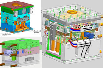 3d product design plastic injection mold silicone molding cad design solidworks