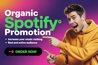 create music ads for your spotify music, spotify music promotion