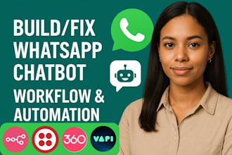 build whatsapp chatbot automation ai agent retell ai twilo 360dialog n8n flow