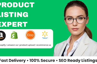 do product listing for amazon shopify etsy walmart and wix stores