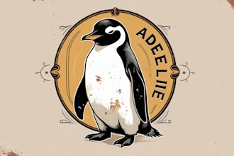do amazing penguin logo with creative concepts