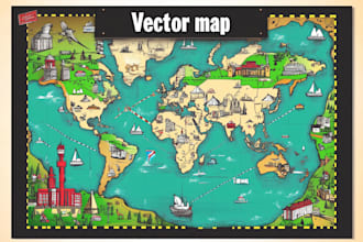 draw vector map in illustrator event map, city illustration, or site plan