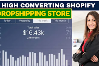 setup automated dropshipping shopify store, do marketing to boost shopify sales