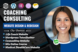 design medical, therapy, mental health, wellness counselling coaching website