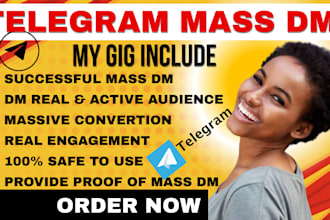 do telegram mass dm