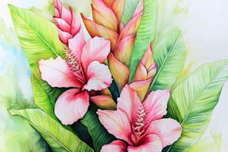 paint watercolor botanical illustrations