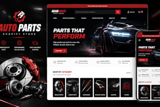 design auto part shopify store auto repair auto part website automobile website