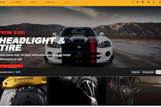 design auto part shopify store auto repair auto part website automobile website