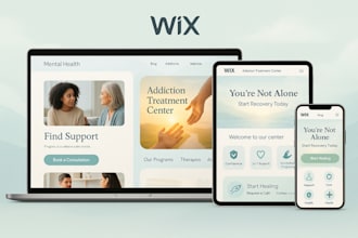 build wix mental health website, addiction treatment website, drug rehab website