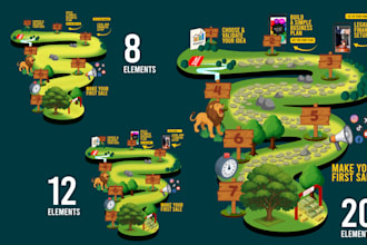 create a custom isometric map illustration for your game or app