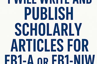 write scholarly article citation for eb1 eb1a niw visa  requirement