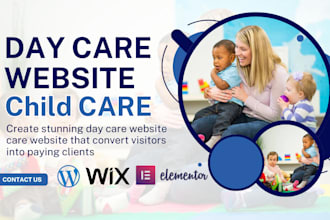 design professional day care website, senior care, child care, medicare website
