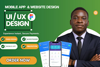 design UI UX in figma for saas web app mobile app dashboard landing page