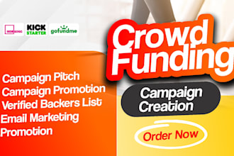 promote crowdfunding campaign creation to active and verified donors and backers