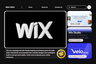 design wix landing page using wix studio wix website design wix online store