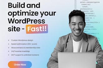 design, fix, speed up build your dream wordpress website