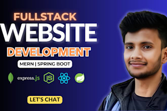 build responsive websites using mern or java spring boot