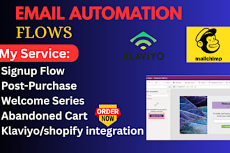 create email automation flows with klaviyo mailchimp omnisend getresponse zoho