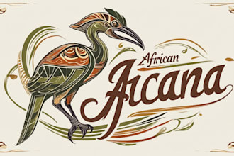 create custom african jacana logo with unlimited revisions